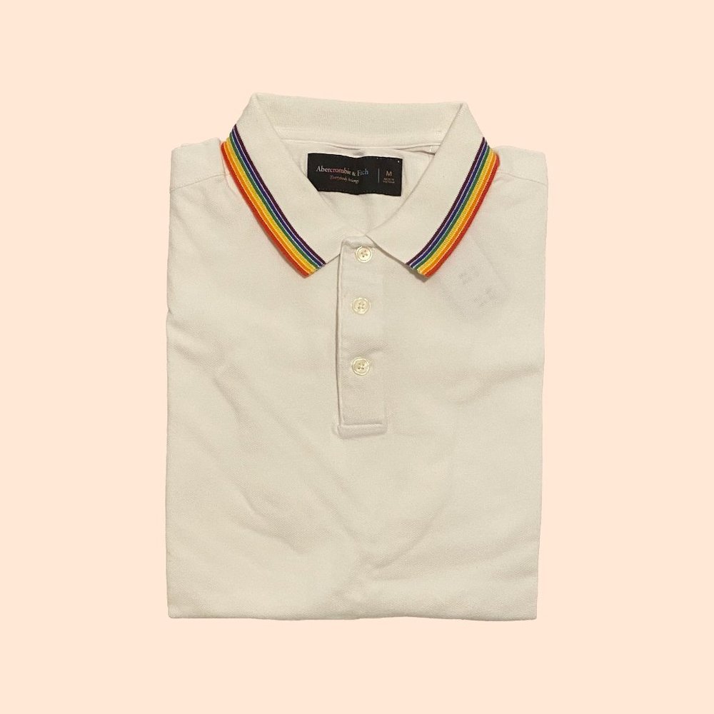NWT - Abercrombie & Fitch - Pride Polo - Size M